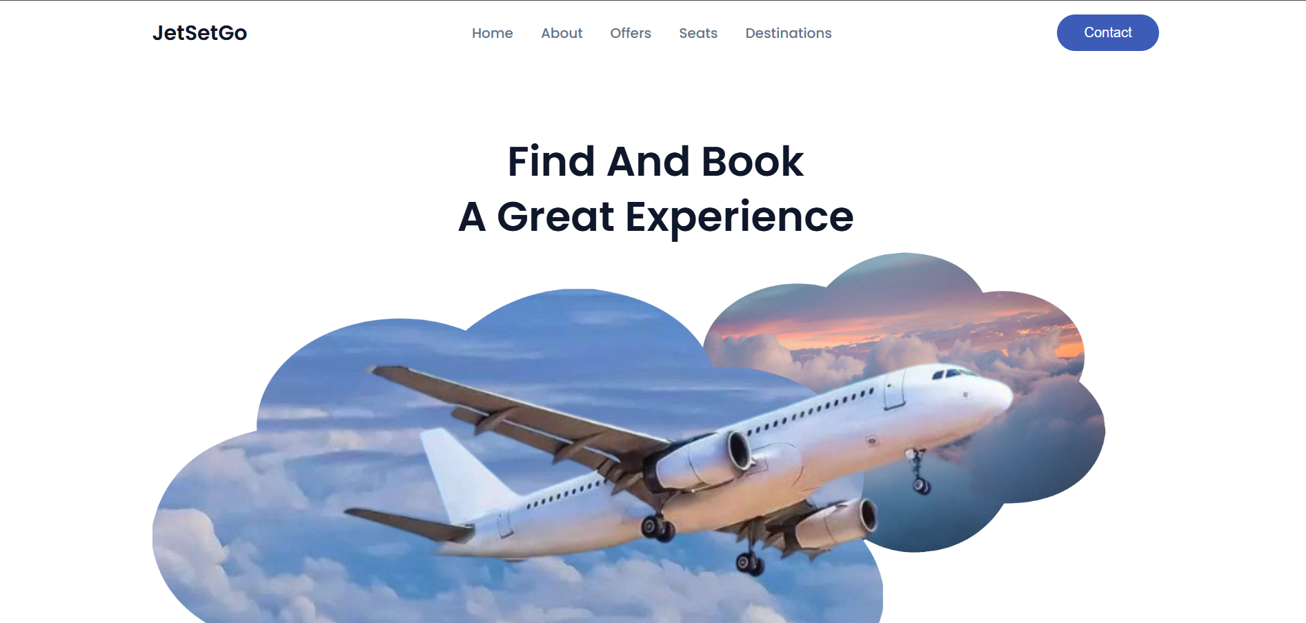 JetSetGO Landing Page screenshot